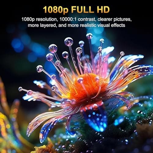 Projector with WiFi and Bluetooth, Pericat 4K Supported Native 1080P Projector, Portable Movie Outdoor Projector for Home Theater, Mini Projector Compatible with PC, HDMI, USB, TV Stick, PS5 - Thumbnail 2