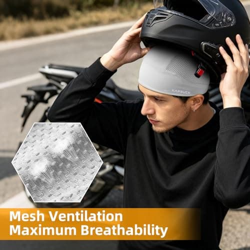 Sweat Caps - Under Hard Hat, Summer Helmet Sweat Band for Bicycle Running - Thumbnail 4