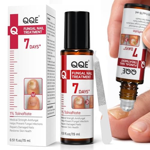 Nail Fungus Treatment Extra Strength – 1% Tolnaftate, Effective Treatment Under and Around Nails, Repairs Damaged Nails, Plant-Based Gentle Formula for Thickened and Discolored Nails, 0.51 fl.oz - Image 1
