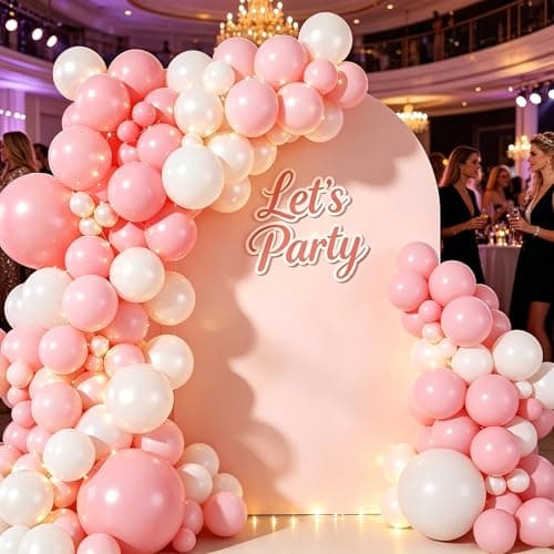 Spring Balloon Garland Arch Kit 160Pcs Pink White Latex Balloons for Baby in Bloom Baby Shower Wedding Bridal Shower Anniversary Birthday Party Decorations - Thumbnail 5
