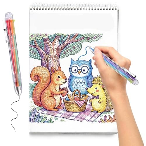 BESARME 20 Pcs Cute Pens Bulk for Teacher, End of Year Students Gifts from Teacher 6-in-1 Multicolor Pen Retractable Prizes for Kids Classroom Office School Supplies Birthday Party Favors Gifts - Thumbnail 4