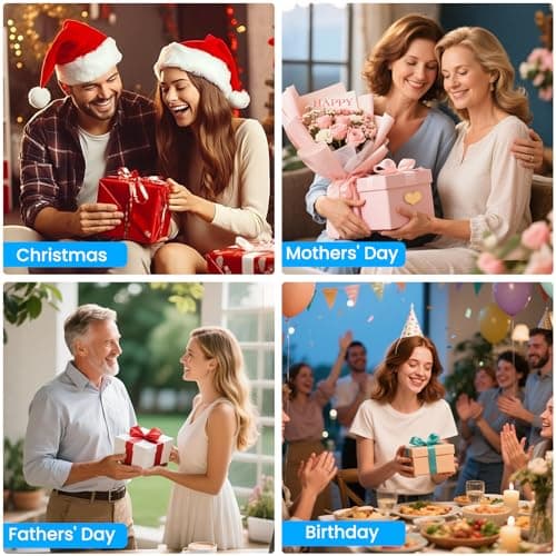 GOKINDOR Birthday Gifts for Men Who Have Everything Bluetooth Speakers Phone Stand, Portable Gadgets for Men Gifts Dad Gift Prensent (Black) - Thumbnail 6