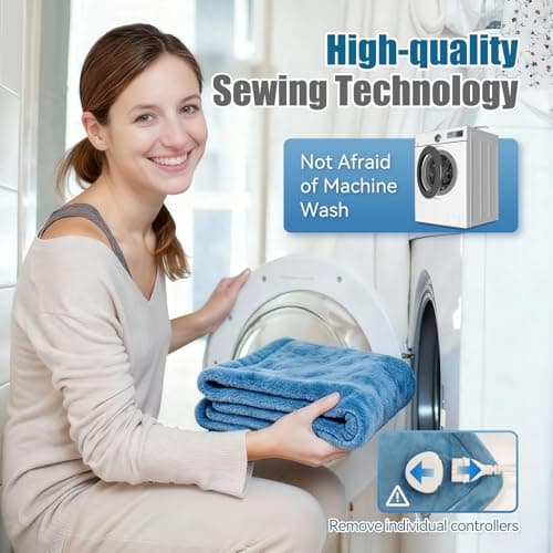 Wifen Weighted Heating Pad for Neck & Shoulders - 6 Heat Settings, 4 Timers, Auto Off - Electric Heating Pad for Back Pain Relief - Gift for Women/Men, Mom/Dad, Birthday, Christmas - Thumbnail 6