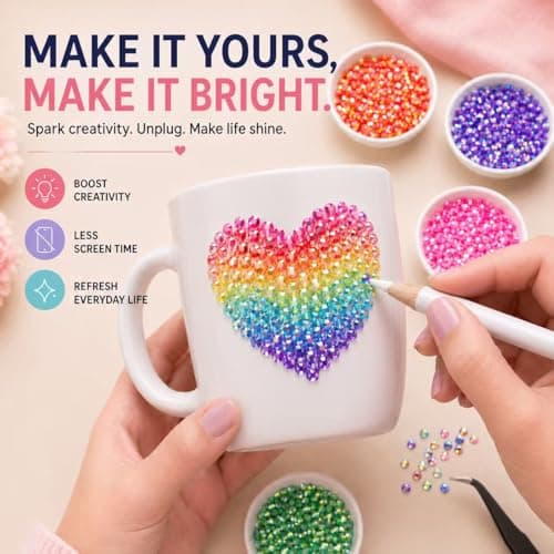 Bluvarionix Bedazzling Kit, 40000Pcs 40 Colors Jelly Rhinestones for Bedazzling, 3mm Resin Flatback Gems, Bedazzler Kit with Rhinestones and 3Pcs B7000 Glue for DIY Crafts, Nails, Tumblers - Thumbnail 5