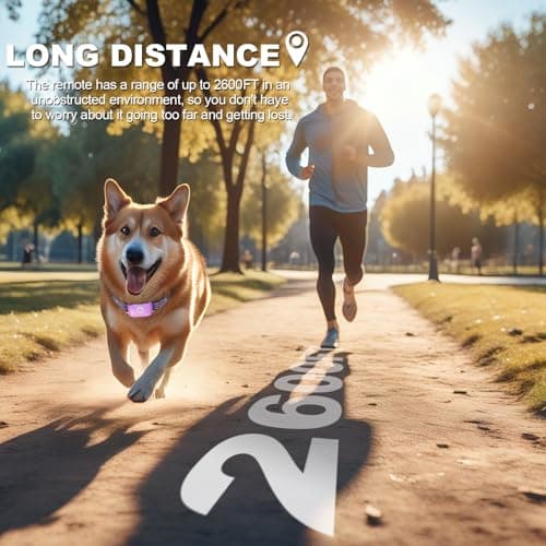 Heaflex Dog Shock Collar - 2600FT Dog Training Collar with Remote, 3 Modes(Beep/Vibration/Shock), Security Lock, IP68 Waterproof Rechargeable E-Collar for 10-120lbs All Breeds (Purple) - Thumbnail 3