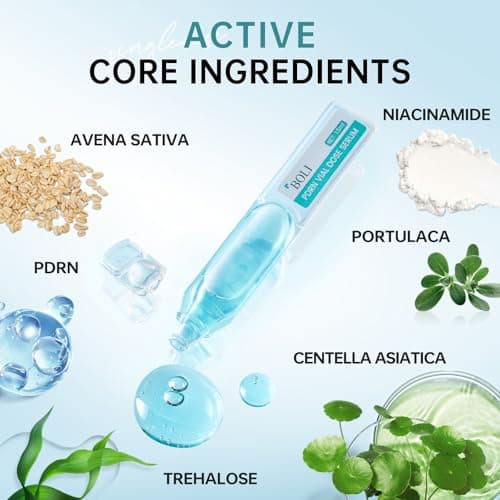 BOLI PDRN Serum, Salmon Peptide Niacinamide Serum Hydrating, Moisturizing, Uneven Skin Tone Essence (0.05 fl.oz x 30pcs) - Thumbnail 3