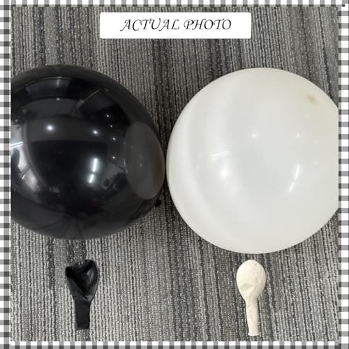 Black and Sand White Balloon Arch Kit 141 Pcs Coquette Birthday Decorations Include Balloons and Black Bow for Wedding Baby Shower Gender Reveal Bow Birthday Decorations - Thumbnail 4