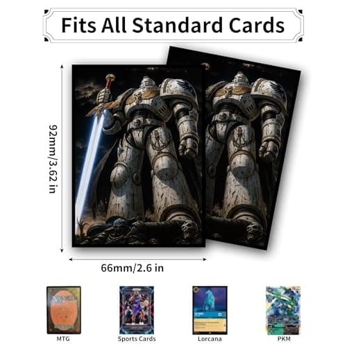 MTG Card Sleeves, Ultra Clear Front & Matte Finish Back, 100 Count Standard Size Matte Art Sleeve for Magic The Gathering (Doomsday Mecha) - Thumbnail 5