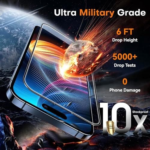 BJVVKW 4 Pack for 13 Plus/14 Plus plus screen protector 6.7Inch Tempered Glass Optional with Install Frame Sensor Protection, Dynamic Island Compatible, Case Friendly - Thumbnail 3