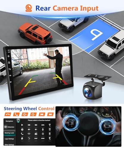 Wadpon 8Core Radio for Honda Civic 2016-2021 Touch Screen for Civic Stereo Apple CarPlay Android Auto, FM WiFi HiFi GPS Bluetooth 5.1 RDS DSP Voice Control SWC Camera,9IN,4G+64G,No Digital Amplifier - Thumbnail 5