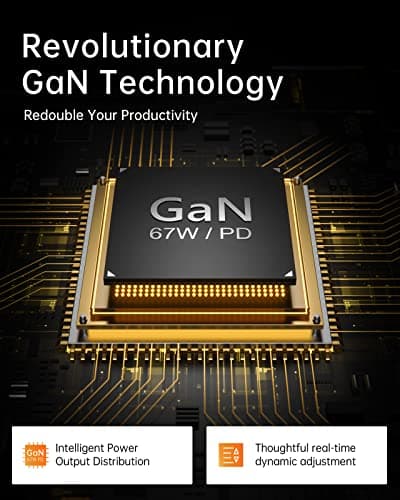 SELORE USB C Charger, 67W 2 Ports GaN Fast Charger Block, Compact Foldable Wall Charger with 100W Type C Charger Cable for MacBook Pro/Air, iPhone 17/16/15, iPad Pro, Galaxy S25/S24, Pixel etc - Thumbnail 6