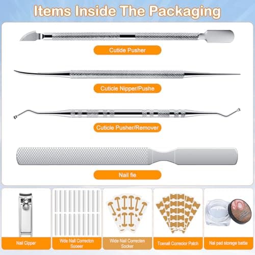 Ingrown Toenail Corrector Set with Correction Strips(Silver) - Thumbnail 2