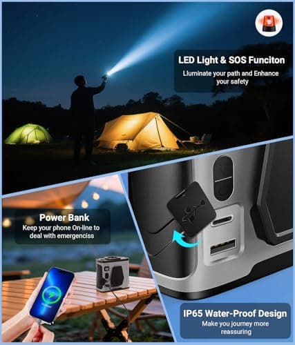 AuraliBrite 20000RPM Wearable Waist Clip Fan, 10000mAh 40H Long Lasting Brushless Motor, Hands-Free Cooling Fan For Jobsite Camping - Thumbnail 5