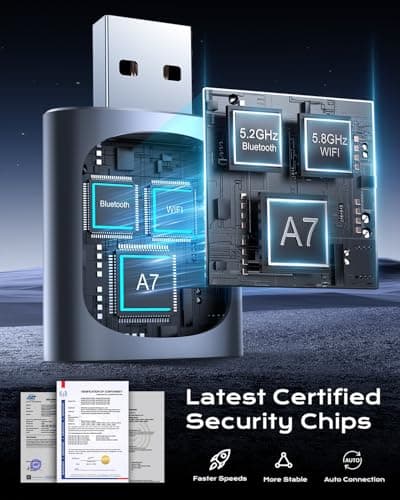 AuroraLink Wireless Carplay & Android Auto Adapter 2-in-1 Stable & No Delay Carplay Wireless Adapter Convert Wired to Wireless Car Play Dongle for iOS 10+/Android 11+ - Thumbnail 5