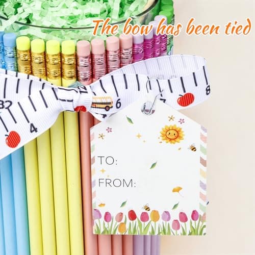 dzbGift Teacher Appreciation Gifts-Gift Card Holder,Macaron-Coloured Pencil-Shaped Vase,Pencil Holder,Teacher vase Gifts for Back to School,First of School centerpieces,Christmas,School Office Decor - Thumbnail 5