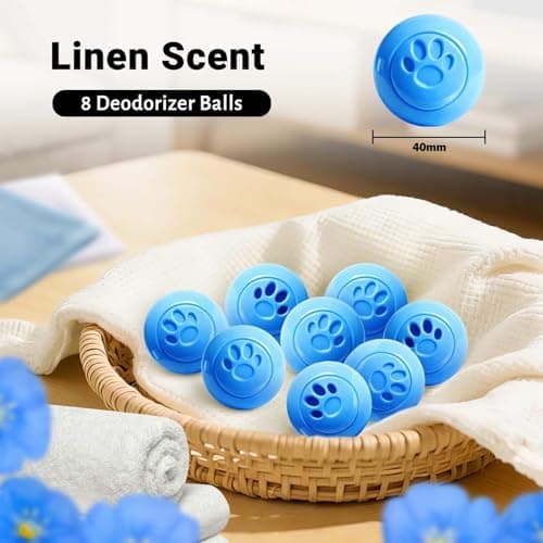 STRN Sneaker Deodorizer Balls 8 Packs Linen Scent Shoe Odor Elimination, Scented Plastic Ball, Long-lasting Freshness Shoe Deodorizer for Sneakers Gym, Bags, Cars and Small Spaces - Thumbnail 2