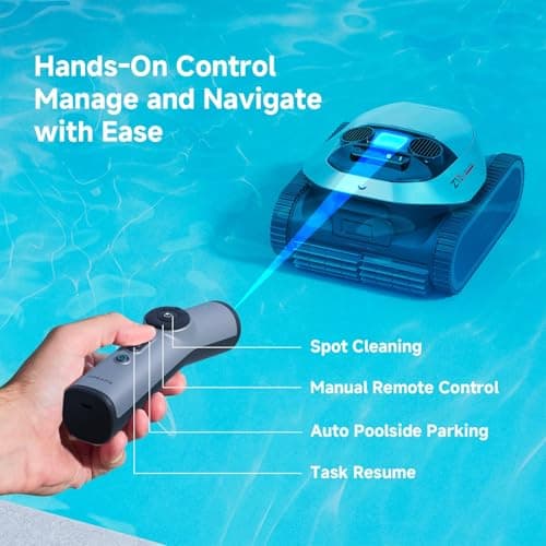 DREAME Z1 Pro Cordless Robotic Pool Cleaner, LiFi & APP Control, 8000 GPH Suction, Wall & Waterline Cleaning, UP to 180+ min, Auto-Retrieval, Automatic Pool Vacuum for Above & In-Ground Pools - Thumbnail 6