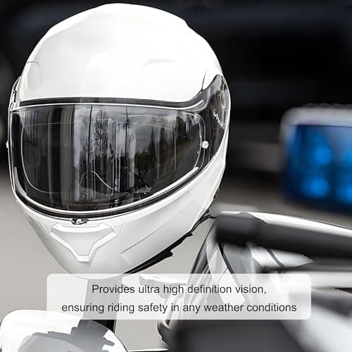 Universal Motorcycle Helmet Visor Anti-Fog Film & Rainproof Film - 2 PCS Large Version for Motorcycle Helmet Lens, Ultra HD Helmet Shield Films, Easy Installation without Glue Residue - Thumbnail 6