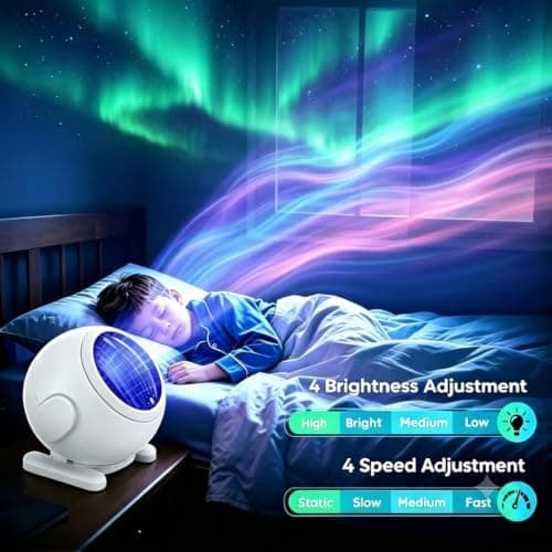 Northern Lights Projector, Aurora Projector - Birthday Gifts for Women, Gifts for Teenage Girls, Boy, Galaxy Projector for Bedroom - Thumbnail 4