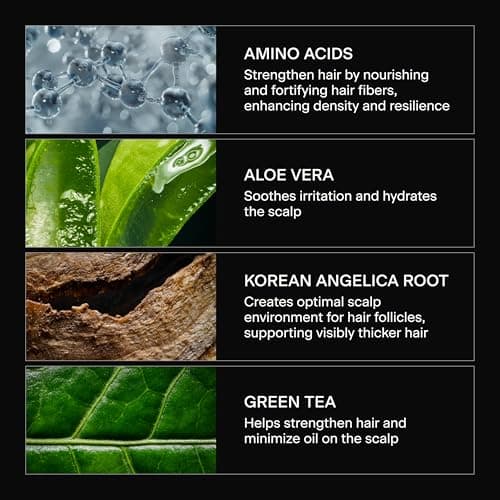 Caldera + Lab The Shampoo | Men’s Shampoo for Healthy Hair, Sulfate-Free Daily Cleanser, Dermatologically Tested - All Hair Types - Thumbnail 4