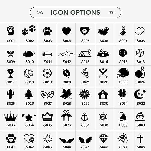 Dog Tags Personalized for Pets - YEHANTI Personalized Dog Tags with Lovely Icons, Durable Stainless Steel Pet ID Tags for Small Large Dogs Cats, Custom Dog Name Tags Engraved on Both Sides (Bone) - Thumbnail 4