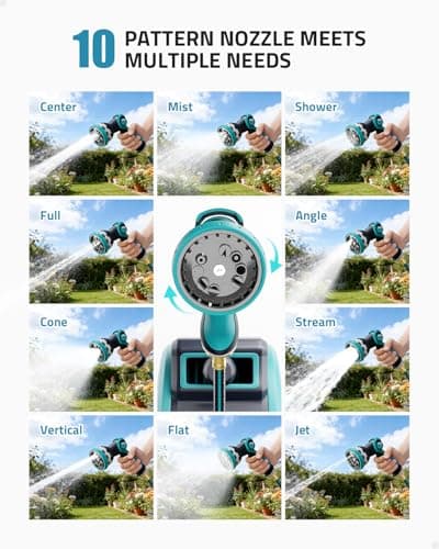 PAULINN Retractable Garden Hose Reel 1/2 Inch x 100 ft, Heavy Duty Wall Mounted Automatic Hose Reel with 10 Patterns Nozzle, Any Length Lock, Slow Return System, 180° Swivel Bracket & UV Resistant - Thumbnail 5