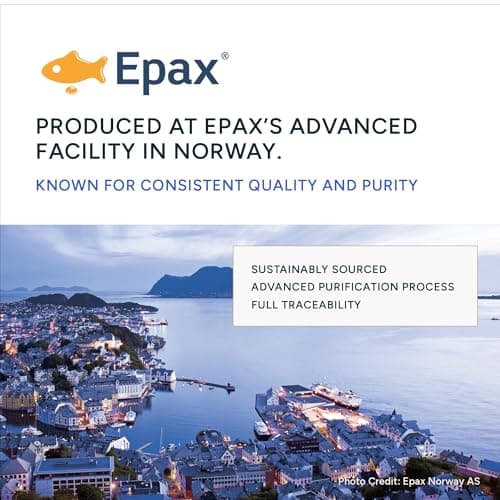 EPAX® Norwegian Omega-3 Fish Oil - 1000mg EPA & DHA, rTG Form for Superior Absorption, IFOS Certified, No Fishy Burps, Third-Party Tested, Heart Brain & Joint Support - 120 Softgels - Thumbnail 5