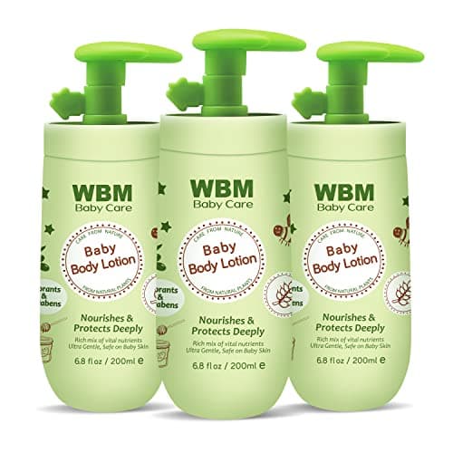 WBM Care Baby Lotion | Nourishes & Protects Deeply | Face & Body Lotion with Natural Honey and Wheatgerm Oil 6.8 oz (Pack of 3) - Image 1