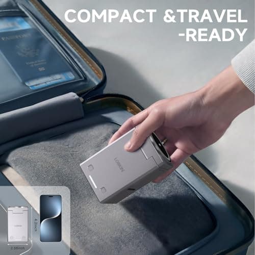 LOBKIN 3 in 1 Wireless Charging Station for Apple Multiple Devices, 15W Fast Foldable Magnetic Charger Stand for iPhone 16 15 14 13 12 Pro Max, Apple Watch Series 10/9/8/Ultra, AirPods - Silver - Thumbnail 6