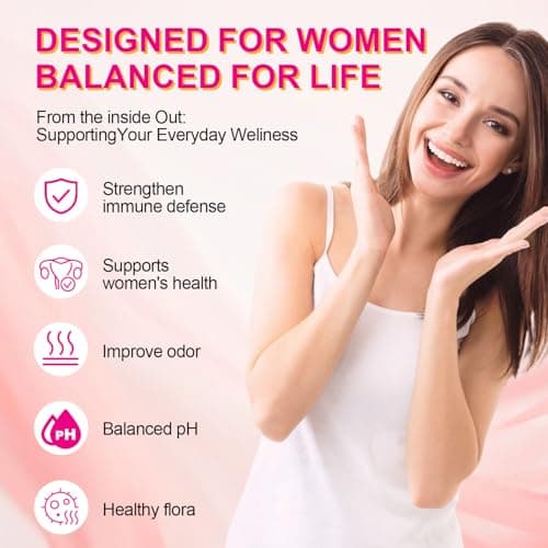 BIGBIO Feminine Probiotics Gummies, Slippery Elm for Women, Vaginal Health Supplement for pH Balance, Odor Control, Yeast Balance, Flora Immune Support, Suagr-Free, Veagn, Pineapple Flavor, 60 Count - Thumbnail 3