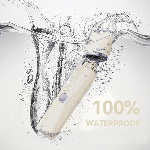 Unibono Pubic Hair Trimmer Women - Waterproof Bikini Trimmer, Rechargeable 3-in-1 Electric Razor, Personal Trimmer Groomer for Body Hair, Cordless Lady Shaver for Legs, Underarms, Face (Cream,LY) - Thumbnail 5