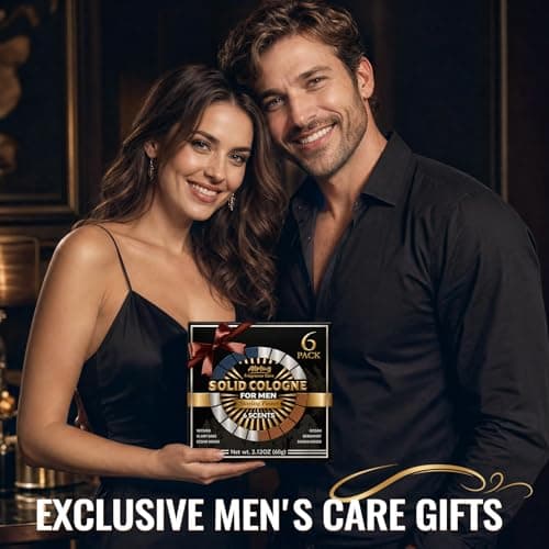 ALPLUG 6 Pack Solid Cologne Gifts for Men, Mens Cologne Gift with Cedar Wood, Bergamot, Sandalwood, Clary Sage, Vetiver, Ocean Perfume, Birthday Gifts for Him Dad Husband Boyfriend, Travel Gift - Thumbnail 6