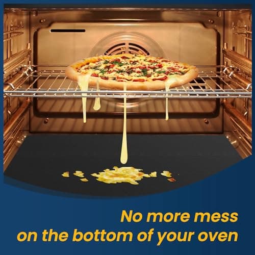 Oven Liner for Bottom of Oven, 2 Pack Heavy Duty Oven Liners for Electric Stove, Heat Resistant Stovetop Protector Air Fryer Grill Mat, Reusable Gas Toaster Microwave Oven Drip Liner Teflon Sheets - Thumbnail 3
