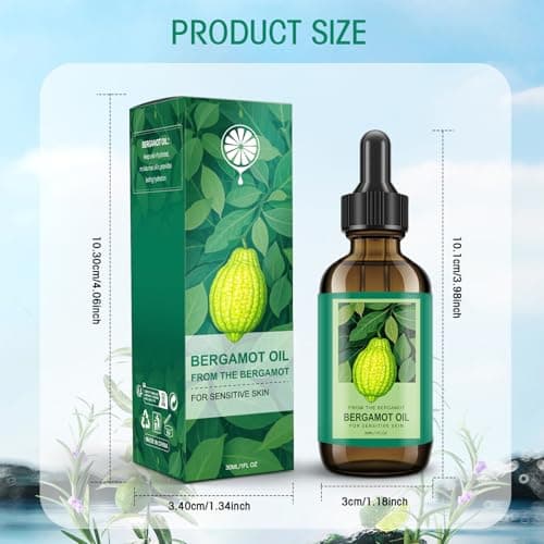 Bergamot Essential Oil - 100% Natural Bergamot Oil for Hair, Skin, Diffuser (1 Fl Oz) - Thumbnail 6