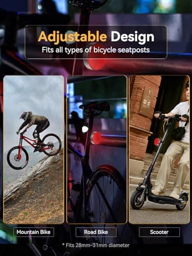 Bike Rear Reflector with Built-in Item Finder, Works with Find My App, Hidden Anti-Loss Bicycle Finder, Seatpost Reflective Bike Accessory for Road Bike MTB E-Bike, No Extra Tag Needed - Thumbnail 5