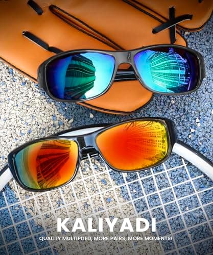 KALIYADI Polarized Sunglasses-for-Men Sports Sunglasses: Mens Sun Glasses with UV400 for Running Fishing Golf - Thumbnail 2