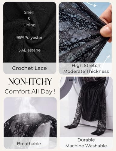 GRACE KARIN Womens Lace Bell Long Sleeve Tops 2026 Fall Boat Neck Ruched Going Out Shirt Asymmetrical Y2K Clothes Date Night, Black Peony, Small - Thumbnail 5