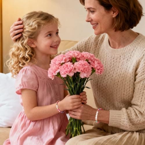 OVIFICEA Mother Daughter Bracelets for Gifts,Mommy And Me Matching Bracelet for Birthday Christmas Gifts,Daughter Jewelry From Mom - Thumbnail 6