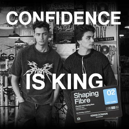 Kings Domain Melbourne Shaping Fibre | Hair Paste for Men | Medium Hold Styling Paste | Adds Natural Movement & Texture - Thumbnail 6