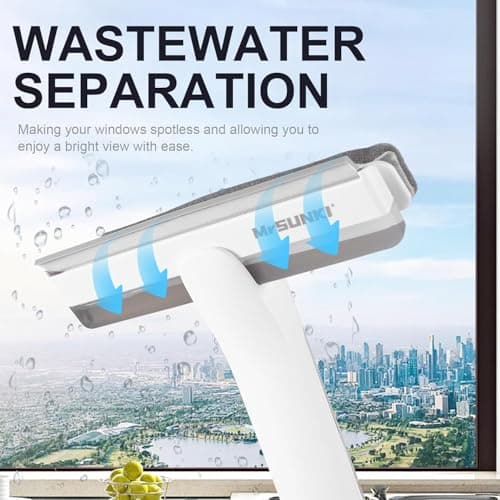 Squeegee Window Cleaner 2 in 1 Window Cleaning Tool Kit with Sewage Recycling Function, Window Washing Equipment for Indoor/Outdoor Window and Car Glass - Thumbnail 5
