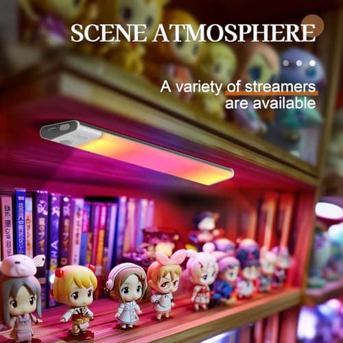 ZSYZDL Rechargeable LED Night Light (1-Pack), 11.8" Motion Sensor Under Cabinet Light with 7-Color Ambient & Cool White, Magnetic Auto On/Off Wireless Wall Sconce for Closet, Staircase, Kitchen - Thumbnail 5