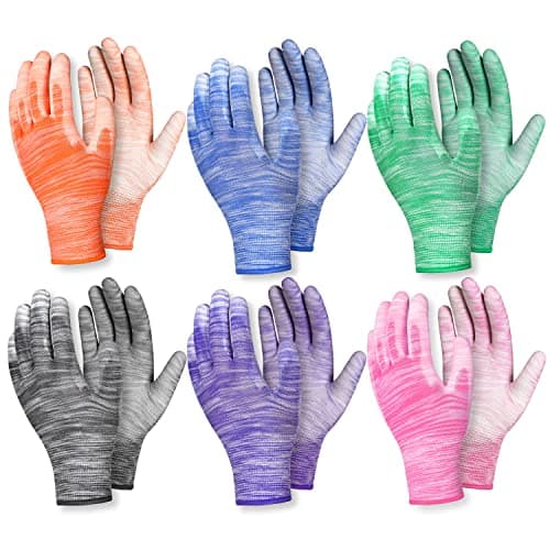 Nimalpal 6 Pairs Gardening Gloves for Women and Men Breathable Work Garden Gloves - Thumbnail 2