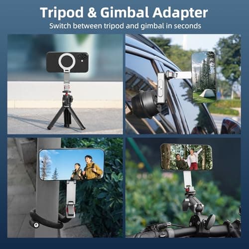 BRDRC Cold Shoe Phone Mount with Arca Port, Tripod Mount for MagSafe Magnetic Hot Shoe Adapter with 1/4" Screw Hole for DJI Ronin Samsung Canon Nikon DSLR Photography Accessories - Thumbnail 5