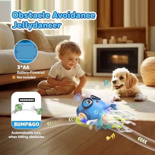 Zonopy Dancing Jellydancer Kids Toy, Baby Toy Learning Crawling Jellydancer Tummy Time Toy for Boy 3-6 Girls 6-12, Fidget Toy Magic Dancing Loud Music Toys for 3 4 5 6 7 8 Year Old Kids Birthday Gifts - Thumbnail 4