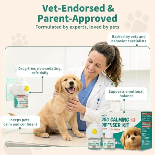 Pawith Dog Calming Diffuser with Pheromones – Calming Diffuser for Dogs, Helps Reduce Anxiety, Stress & Barking, Drug-Free Dog Pheromone Diffuser with 2 Refills - Thumbnail 5