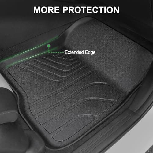 LUMWAY Floor Mats for 2023-2025 2026 Honda CRV (Include Gas and Hybrid), TPE All Weather Durable Floor Liners Door Sill Guards for Honda CRV Accessories - Thumbnail 3