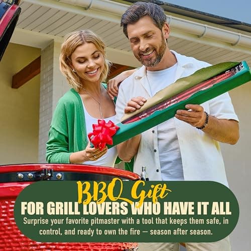 24 inch BBQ Tongs - 1 Year Warranty, 100% Stainless Steel Long Metal Grill Tongs for Outdoor Grill, Non Slip Handle, Locking Mechanism, Heat resistant, Pinzas de Cocina for steak, hot dog and more - Thumbnail 6