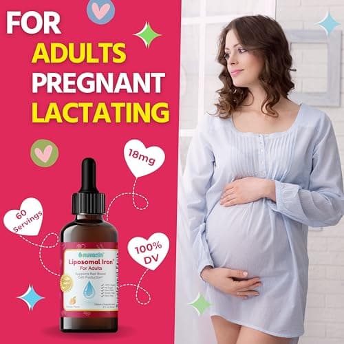 Nuvamin – Liquid Iron Drops for Women, Men, Adults, Pregnant, & Lactating. 2Fl.Oz,18mg of Elemental Iron, 60 Daily Servings. All Natural - High Absorption - No Metallic Aftertaste, Orange Flavor - Thumbnail 6