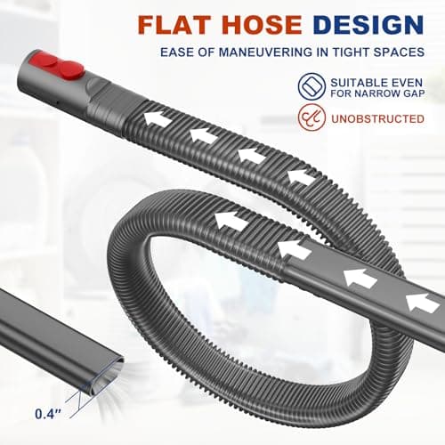 Sealegend Dryer Vent Cleaner Kit Compatible with Dyson Dryer Lint Vacuum Attachment Removes Deep Lint Adapter Compatible with Dyson V7 V8 V10 V11 V12 V15 etc Cordless Vacuum Cleaner Accessories - Thumbnail 4