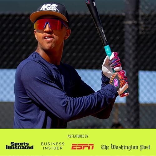 Grip Boost Loaded Baseball Batting Gloves with Boost Plus Leather - Adult and Youth Sizes (Miami Nights, Youth Medium) - Thumbnail 4